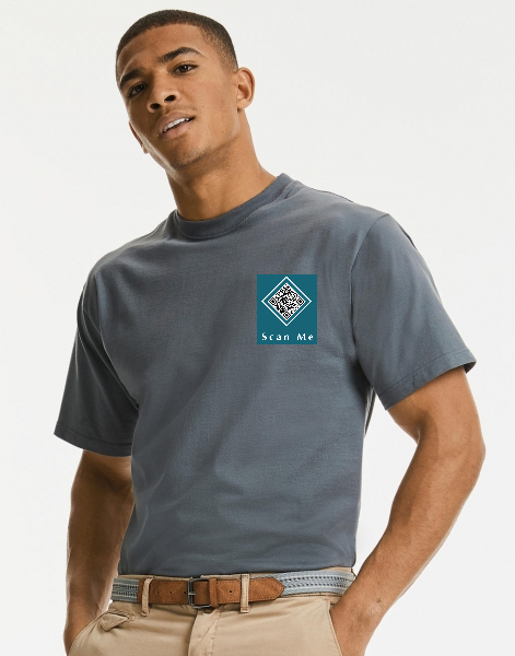 Camiseta de deporte con código Qr . - Scanme-Clothing